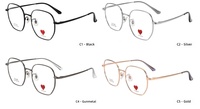 Montures de lunettes en alliage léger personnalisables, montures optiques minimalistes et tendance pour un usage quotidien décontracté et la vente au détail