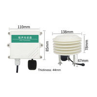 30-130dB bruit environnemental surveillance en ligne sonomètre capteur transmetteur de bruit décibel 4-20mA détecteur rs485