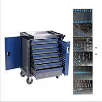 Carrito de Herramientas Resistente de 7 Cajones con Ruedas, Gabinete de Almacenamiento de Herramientas Rodante para Taller y Garaje con Cajones con Cerradura para Mecánicos