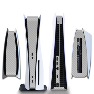 สติกเกอร์ลายคาร์บอนไฟเบอร์สำหรับ <span class=keywords><strong>PlayStation</strong></span> <span class=keywords><strong>5</strong></span> สติกเกอร์กันน้ำสำหรับตกแต่งด้านข้างเครื่อง PS5 สติกเกอร์สำหรับรุ่นมีช่องใส่แผ่นดิสก์ - Product Image 4