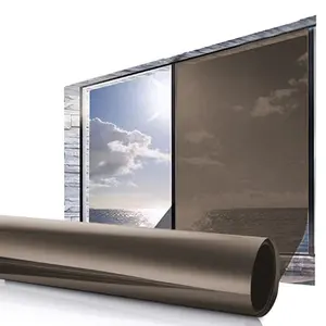 ブルーブロンズ着色装飾ミラーガラスプライバシー保護片面透視価格パネル1平方メートルあたりの価格