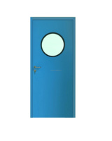 Portes battantes en acier inoxydable durables, directement de l'usine, à pousser et à tirer, porte d'isolation intérieure, certifiées ISO trois systèmes