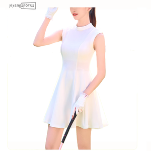 Cremallera cuello trasero rendimiento Golf ropa fabricantes tenis niñas activo vestido personalizado mujer Activewear - Product Image 2