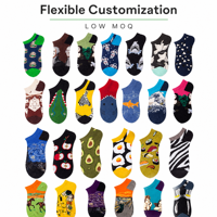 Whale Wholesale Chaussettes mi-mollet en coton unisexe pour femmes et hommes, avec logo personnalisé OEM, motif dessin animé fantaisie, décontractées pour l'automne, pour usage quotidien