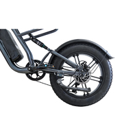 Vélo Électrique Rétro Cruiser en Stock Local aux États-Unis, Batterie Cachée 48V, Selle en Cuir Unique, Pneus Tout-Terrain Larges, E-bike