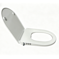 Siège de toilette bidet non électrique en forme de D, en urée-formaldéhyde, vente en gros d'usine