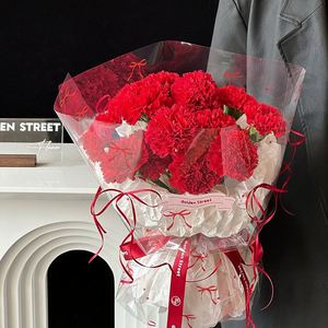 JIEMI Mother's Day Clear Packaging Wholesale Waterproof PVC-Coated Single-Sided Butterfly <b>Girl</b> Flowers <b>Wrapping</b> <b>Paper</b> - Product Image 3