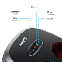 Rollender Wärme-Shiatsu-Fußmassagegerät Vibrierend 3-in-1 Rundes Elektrisches Thai-Fußmassagegerät