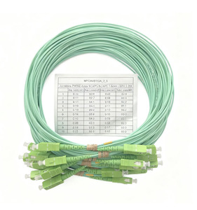 Cordon de brassage à fibre optique Netceed ETC 1,6 mm SC/APC FTTH WiFi, longueurs 1,5 m-4 m, Aqua Garter Optique G657A2 - Product Image 3