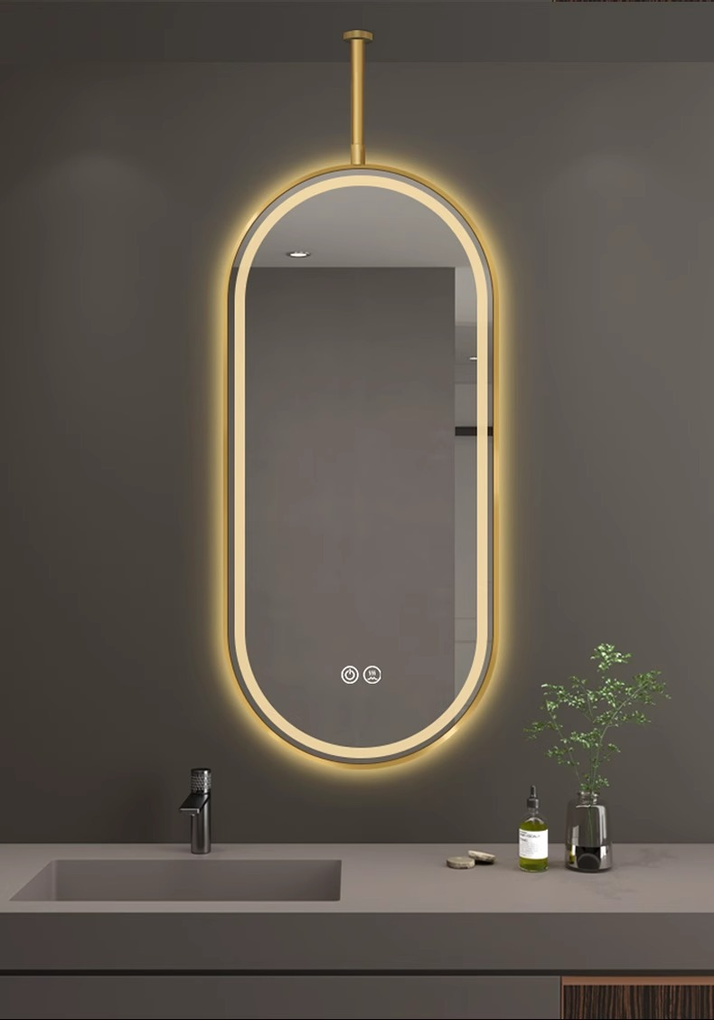 Gold  Touch switch+Three-color light + defogging