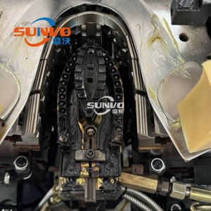 Máquina de cementación de zapatos duradera Chenfeng, 9 pinzas, control de memoria automático, pegamento PLC - Product Image 4