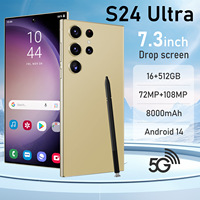 S24 Ultra 5G S928U Original Barato Android 14 AMOLED HD Octa Core Cámara de 108MP Pantalla Táctil de 6.8 Pulgadas Teléfono Inteligente 5G LTE