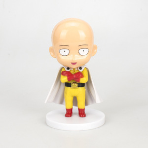 Anime One Punch <span class=keywords><strong>Superman</strong></span> Q Version <span class=keywords><strong>3</strong></span> Homme Qiyu Enseignant Poupée PVC faite à la main Ornements Pendentif Chauve Cape One Hit Modèle Jouet Nouveau - Product Image 2