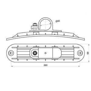 Nuevo Soporte Ajustable para Guardabarros de PVC Negro para Camiones HANGCHENG, Abrazadera de Soporte de 260 mm - Product Image 4