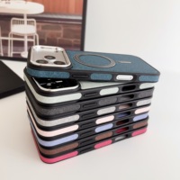 Étui de téléphone robuste 3-en-1 en TPU+PC avec revêtement magnétique N52, résistant aux chocs, compatible avec les modèles 15/14/16E/16 Pro