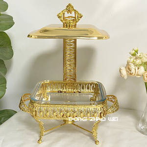 Fábrica De Luxo Chafing Dish Buffet Set Dome Chafing Buffet Pratos Set Aço Inoxidável Chafing Dish Set Aquecedor De Alimentos - Product Image 5