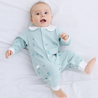 Ensemble cadeau pour bébé en coton 100% - Style décontracté pour le printemps - Motif de dessin animé - Tissu peigné - 19/21/23 pièces