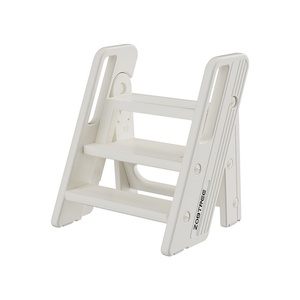 Baby Safety Plastic Manual <b>Foldable</b> Hand Washing <b>Step</b> <b>Stool</b> with Footrest for Children - Product Image 4