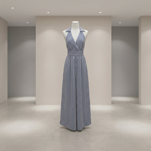 Robe élégante et décontractée pour femme, nouvelle collection 2026, coupe ajustée, dentelle à motifs géométriques, respirante pour l'été et le printemps, vente <span class=keywords><strong>en</strong></span> gros à bas prix - Product Image 4