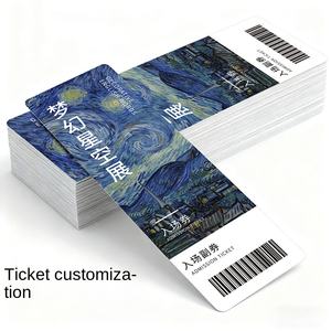 Personalización de Boletos, Papel Recubierto, Estampado en Caliente, Boletos de Admisión para Parques de Atracciones, Vales, Cupones, Invitaciones, Cartas, Conciertos - Product Image 3