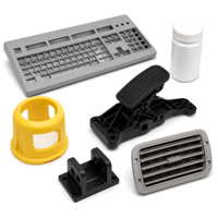 Pièces moulées par injection plastique personnalisées ODM/OEM, support en nylon ABS, clip, accessoire de clavier, tolérance 0,01-0,05 mm, petites commandes