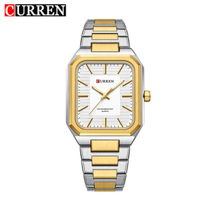 8457 CURREN Business Fashion Sport Antique Cartoon Coin Quartz Wristwatch Waterproof Alloy <b>Case</b> Glass Luxury Charm Stainless - Product Image 1