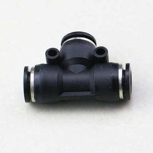 ข้อต่อท่อลมแบบตรงชนิด T 3 ทาง ปลดเร็ว แบบกด ผลิตในจีน - Product Image 4
