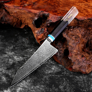 <span class=keywords><strong>Couteau</strong></span> utilitaire en acier Damas VG10 à 67 couches <span class=keywords><strong>Couteau</strong></span> <span class=keywords><strong>de</strong></span> cuisine pour éplucheur <span class=keywords><strong>de</strong></span> fruits à domicile avec manche en bois stabilisé par résine octogonale - Product Image 4