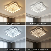 Lámpara de Techo LED Decorativa de Fácil Instalación, Diseño Cuadrado Minimalista y Creativo, Montaje en Superficie para Renovación de Casas Nuevas