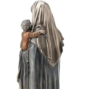 Металлические полированные бронзовые статуи Девы Марии - Product Image 1