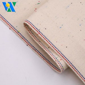 12.3oz Beige Selvedge Denim with Rainbow Dots 100% Cotton Raw Denim <strong>Fabric</strong> for Jean Twill Style Medium <strong>Weight</strong> Woven Denim <strong>Fabric</strong> - Product Image 5
