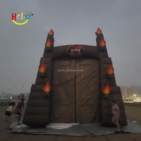 Arche gonflable publicitaire sur le thème des dinosaures pour fête, arche d'entrée gonflable