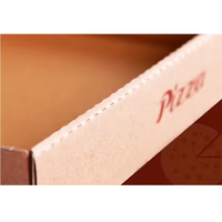 Boîte à pizza personnalisée carrée haut de gamme en carton ondulé biodégradable avec impression en relief, auto-érectible, pour emballage alimentaire et chewing-gum