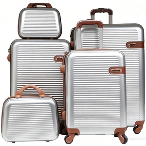 Lot de 5 valises en fibre ABS, ensemble de bagages à roulettes <span class=keywords><strong>4</strong></span> <span class=keywords><strong>roues</strong></span>, bagage <span class=keywords><strong>cabine</strong></span>, vente en gros, directement de l'usine, fabricant OEM - Product Image 2