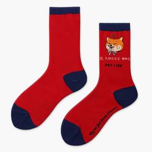 Custom <span class=keywords><strong>Street</strong></span> China-Chic Adultes Fun Daily Series Illustration Texte Pomme de terre Personnalité Respirant Chaussettes moyennes pour femmes - Product Image 5