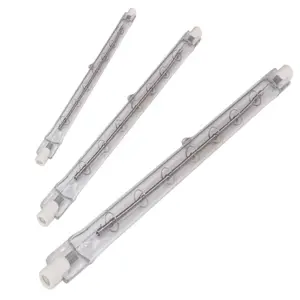 High Quality R7s 220V 1000W Clear Quartz Tube Infrared Heating Elements Halogen Infrared Heat Lamps