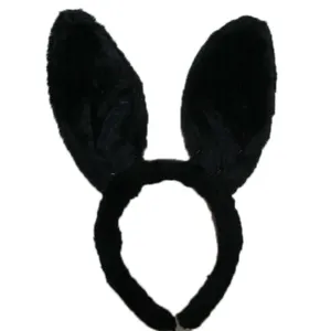 Schwarz bunny ohren kopfbedeckungen party kaninchen ohren stirnband MPA-0168