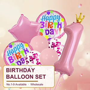 Ballons Chiffres en Gros 1-9 Décorations <span class=keywords><strong>Anniversaire</strong></span> Joyeux <span class=keywords><strong>Anniversaire</strong></span> Ensemble de Ballons en Aluminium Couronne Confettis Latex 1er <span class=keywords><strong>2</strong></span>ème <span class=keywords><strong>Anniversaire</strong></span> Enfants Adultes - Product Image 1