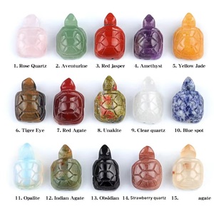 <span class=keywords><strong>Tortuga</strong></span> de Reiki de Materiales Mixtos, Piedras Preciosas Curativas Pulimentadas, Cristal de Ojo de Tigre Amarillo, Cuarzo Rosa - Product Image 6