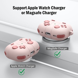 Étui portable en silicone de protection intégrale pour écouteurs sans fil, compatible avec les <span class=keywords><strong>Airpods</strong></span> <span class=keywords><strong>Pro</strong></span> et les écouteurs <span class=keywords><strong>Apple</strong></span> – <span class=keywords><strong>Prix</strong></span> de gros - Product Image 5