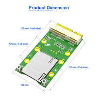 محول ميني PCI-E مع فتحة لبطاقة SIM لدعم وحدات 3G و4G وLTE وWWAN، يدعم بطاقات SIM القياسية/الصغيرة/النانو