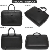 Porte-documents de grande capacité en cuir PU sacs fourre-tout pour le bureau Portable usage quotidien épaule Messenger bref étui à la mode sacs pour ordinateur portable