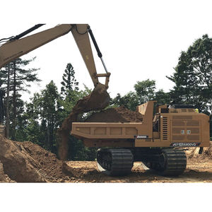 Dump <span class=keywords><strong>Truck</strong></span> Crawler Morooka Tipe 16 Ton dengan Crane, Pengangkut Beroda Karet untuk Tambang - Product Image 2