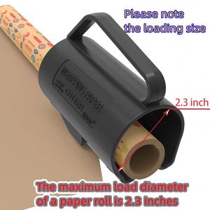 Wrapping Paper Roll <b>Gift</b> Cutter Tool with 3 Pcs Replaceable Blade Kit <b>Gift</b> Christmas and Birthday Holder Tube Slicing Trimming - Product Image 2