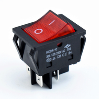 Kcd4 Équipement à courant élevé sur interrupteur 30 ampères 125 250 volts AC DC interrupteur d'éclairage LED 4Pin