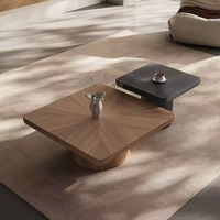 Table basse carrée moderne en bois BDZT21, couleur personnalisée, table à thé centrale pour salon