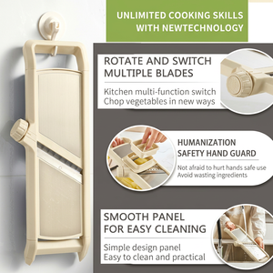 Utensilios de Cocina Premium LOVFE, Cortador y Rebanador Manual de Frutas y Verduras de Acero Inoxidable, Rebanador Mandolina - Product Image 4