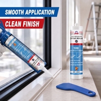 Mastic acrylique latex à faible odeur, adhésif peignable pour la réparation des joints de murs intérieurs, fenêtres et cadres de portes - Fournisseur de produits de construction
