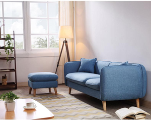 Canapé Chesterfield en velours pour salon avec tabouret, fourni par une usine de meubles, à prix avantageux - Product Image 4