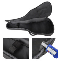Sac de concert de guitare électrique OEM logo personnalisé rembourré de mousse étanche double bretelles étui de guitare électrique